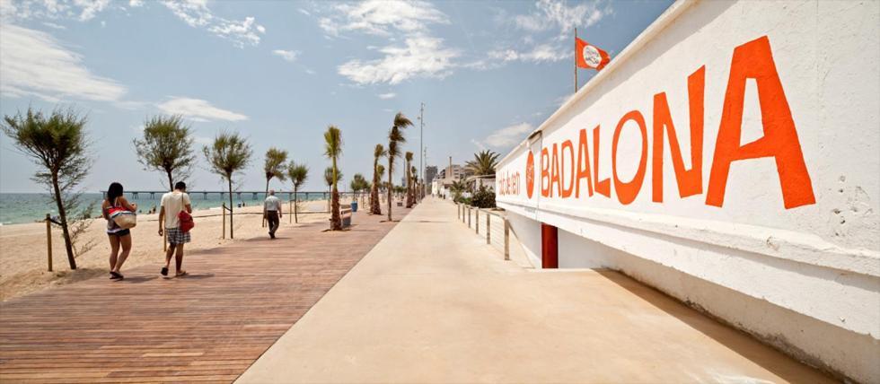 Barcelona Badalona Playa Terraza Lejlighed Eksteriør billede